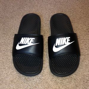 Nike black slides